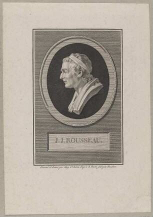 Bildnis des J.J. Rousseau