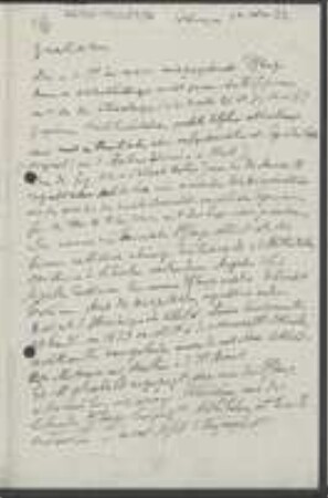 Brief von Paul Reinsch an Unbekannt