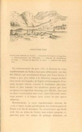 Chapitre XXII. - Arrivée des renforts au Tonkin ...