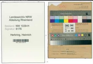 Entnazifizierung Heinrich Herbring , geb. 30.07.1892 (Schneider)
