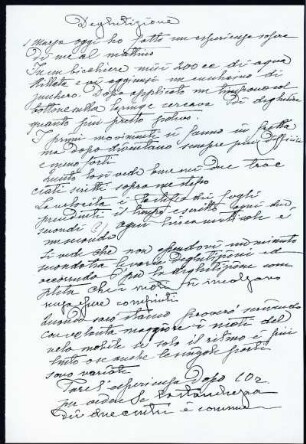 [Untitled manuscript] (= Fascicolo: Stanchezza)