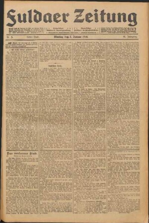 Ausgabe vom Montag, den 05. Januar 1914.