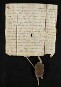 Hartmann Hupolz von Poppenweiler verkauft durch die Hand und mit Bewilligung seines Herrn Grafen Gottfrieds von Löwenstein (Levenstain) an Judinta, die Witwe Wolframs zu Rems (Remse), 90 Jauchert Acker, 3 Jauchert Wiesen und eine Hofreite im Dorf Poppenweiler, durchaus freien und nicht mit Diensten beschwerten Besitz, um 186 lb. Hlr.