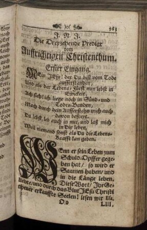 Die Dreyzehende Predigt vom Auffrichtigen Christenthum.