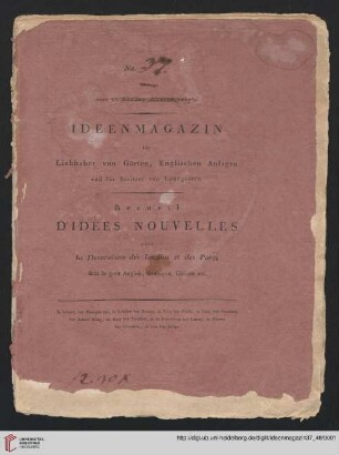 Ideenmagazin für Liebhaber von Gärten, englischen Anlagen und für Besitzer von Landgütern