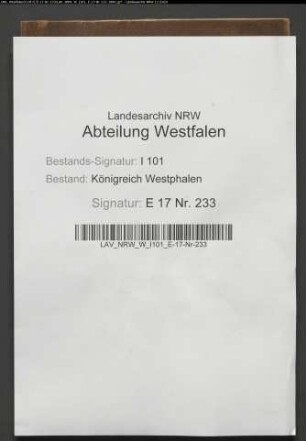Rechnungsablage der Thesaurarie von 1803-1805