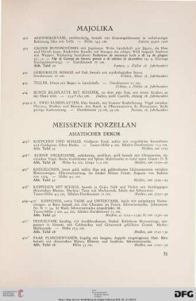 Meissener Porzellan (Nr. 405-546)