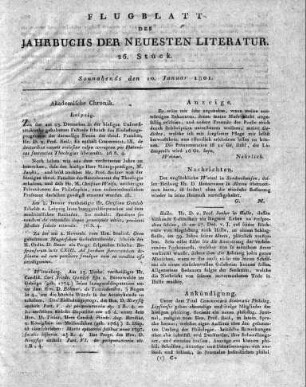 1801: Leipziger Literaturzeitung