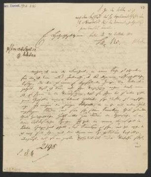 Brief an Kaspar Friedrich von Schuckmann : 05.09.1812