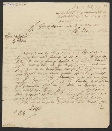 Brief an Kaspar Friedrich von Schuckmann : 05.09.1812
