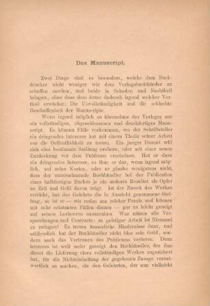Das Manuscript