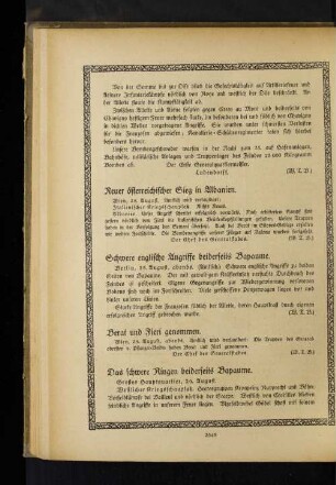 Schwere englische Angriffe beiderseits Bapaume.