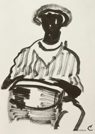 Tommler (Studie zum Gemälde "Cubanische Tänzer")