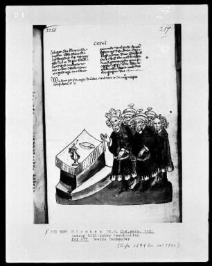 Auszug biblischer Geschichten — Davids Dankopfer, Folio 217recto