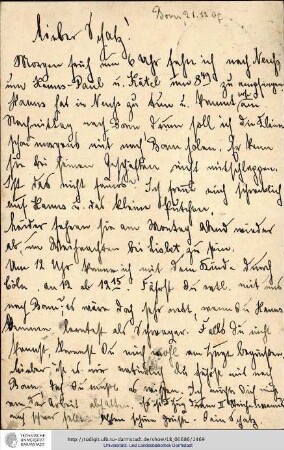 Postkarte vom 21.12.1907