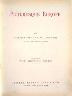 Picturesque Europe, 1