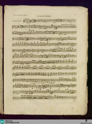 Sinfonie à grand Orchestre : Oeuv. 5