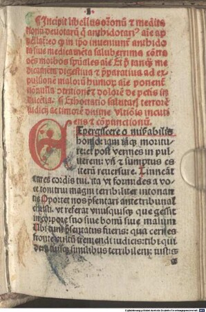 Antidotarius animae : als Anhang Prolog des Johannesevangeliums und Gebet