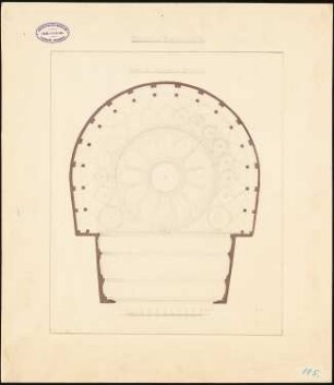 Neues Theater (Oper), Frankfurt/Main: Decke des Zuschauerraumes: Ansicht 1:100