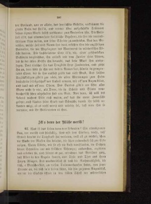 Ist's denn der Mühe werth?