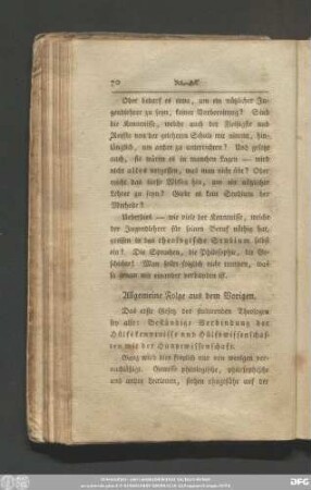 Allgemeine Folge aus dem Vorigen.