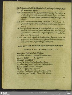 Nomina Dnn. Respondentium