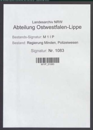 Beschwerde des Ernst Krüger, Hausberge, wegen des Mühlengrabens in Hausberge
