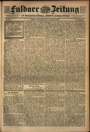 Ausgabe vom Donnerstag, den 29. September 1898.