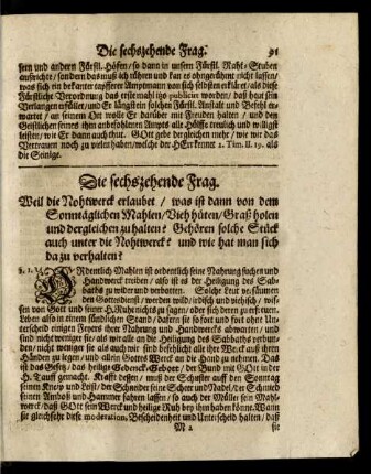 Die sechszehende Frag.