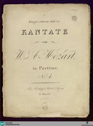 Ewiger, erbarme dich! &c. : Kantate ; No. 4