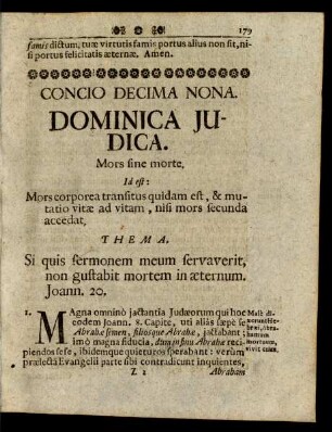 Concio Decima Nona. Dominica Judica.