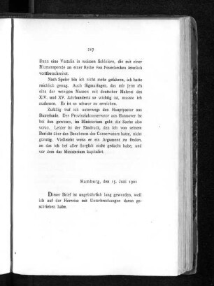 Hamburg, den 15. Juni 1901