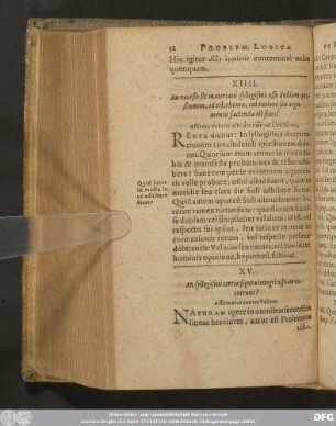 XV. An syllogismi tertiae figurae integri uspiam occurant? Affirmatur contra Vallam.