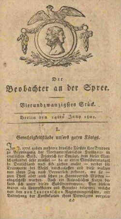 24. Stueck, 14. Juni 1802