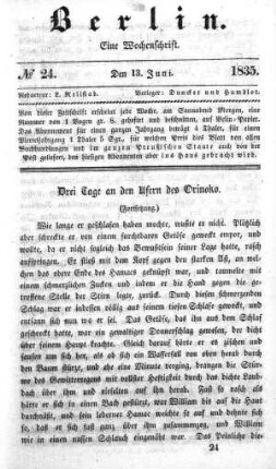 No. 24, 13. Juni 1835