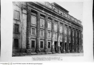 Serie von Fotografien aus der Kampagne von John Henry Parker, Historical photographs: A catalogue of three thousand three hundred photographs of antiquities in Rome and Italy, London 1879, Rom, Tempel des Hadrian (Hadrianeum) mit den Umbauten des 18. Jahrhunderts