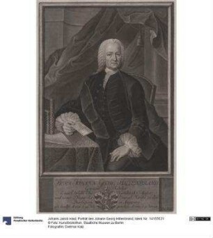 Porträt des Johann Georg Hillenbrand