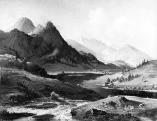 Landschaft aus dem Lechtal bei Füssen