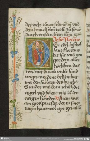 64v: historisierte Deckfarbeninitiale