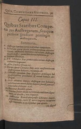 Caput III. Quibus statibus competat jus austregarum