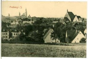 Freiberg. Blick auf Freiberg
