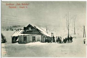 Neustadt/Moldau. Gasthaus zum Bahnhof : Neustadt/Moldau (Nove Mesto na Morave/Tschechische Republik). Gasthaus zum Bahnhof
