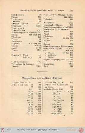 Verzeichnis der antiken Autoren