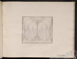 40. Perspectivische Ansicht vom Inneren des Altarraumes der entworfenen St. Gertrauds-Kirche zu Berlin. No. 4.