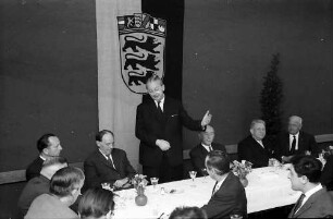 Freiburg: Regierungspräsidium; Pressekonferenz mit Ministerpräsident Kurt Georg Kiesinger