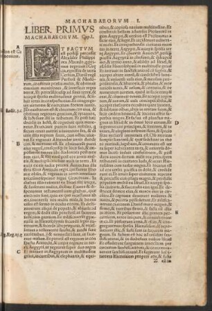 Liber Primus Machabaeorum.