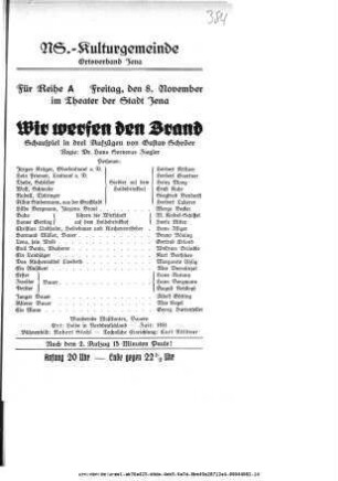 Wir werfen den Brand