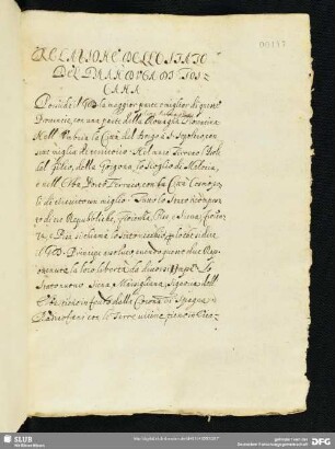 [Faszikel 4:] Relazione dello stato del Granduca di Toscana