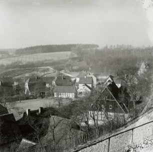 Kohren-Salis, Blick auf den Ort : Kohren-Sahlis. Ortsteilansicht vom Burgberg