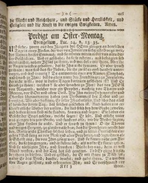 Predigt am Oster-Montag. - Predigt am Sonntag Jubilate.